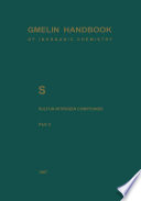 S Sulfur-Nitrogen Compounds [E-Book] : Part 3 Compounds with Sulfur of Oxidation Number IV /