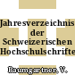 Jahresverzeichnis der Schweizerischen Hochschulschriften. 86.