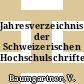 Jahresverzeichnis der Schweizerischen Hochschulschriften. 83.
