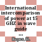 International intercomparison of power at 15 GHZ in wave guide R 140 : Final report of the pilot laboratory.