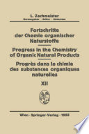 Fortschritte der Chemie Organischer Naturstoffe / Progress in the Chemistry of Organic Natural Products / Progres dans la Chimie des Substances Organiques Naturelŀes [E-Book] /