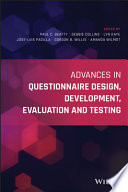 Advances in questionnaire design, development, evaluation and testing [E-Book] /
