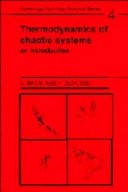 Thermodynamics of chaotic systems : an introduction.