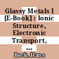 Glassy Metals I [E-Book] : Ionic Structure, Electronic Transport, and Crystallization /