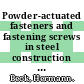 Powder-actuated fasteners and fastening screws in steel construction / [E-Book]