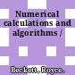 Numerical calculations and algorithms /