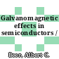 Galvanomagnetic effects in semiconductors /