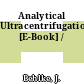 Analytical Ultracentrifugation [E-Book] /
