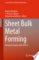 Sheet Bulk Metal Forming [E-Book] : Research Results of the TCRC73 /