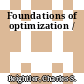 Foundations of optimization /