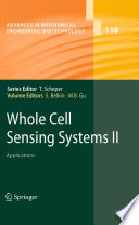 Whole Cell Sensing System II [E-Book] : Applications /