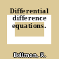 Differential difference equations.