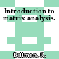 Introduction to matrix analysis.
