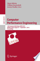 Computer Performance Engineering [E-Book] : 12th European Workshop, EPEW 2015, Madrid, Spain, August 31 - September 1, 2015, Proceedings /