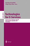 Technologies for E-Services [E-Book] : 4th International Workshop, TES 2003, Berlin, Germany, September 8, 2003, Proceedings /