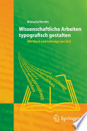 Wissenschaftliche Arbeiten typografisch gestalten [E-Book] /