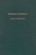 Spectral synthesis [E-Book] /
