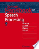 Springer handbook of speech processing [E-Book] /