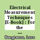 Electrical Measurement Techniques [E-Book] : For the Physics Laboratory /
