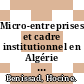 Micro-entreprises et cadre institutionnel en Algérie [E-Book] /