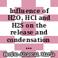 Influence of H2O, HCl and H2S on the release and condensation of trace metals in gasification /