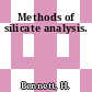 Methods of silicate analysis.