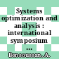 Systems optimization and analysis : international symposium : Rocquencourt, 11.12.78-13.12.78.