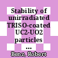 Stability of unirradiated TRISO-coated UC2-UO2 particles with different UC2 contents at elevated temperatures [E-Book] /