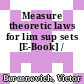 Measure theoretic laws for lim sup sets [E-Book] /