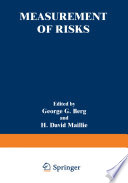 Measurement of Risks [E-Book] /