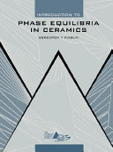 Introduction to phase equilibria in ceramics /