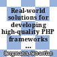 Real-world solutions for developing high-quality PHP frameworks and applications / [E-Book]