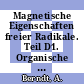 Magnetische Eigenschaften freier Radikale. Teil D1. Organische Anion-Radikale : Ergänzung und Erweiterung zu Bd. 1 /