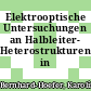Elektrooptische Untersuchungen an Halbleiter- Heterostrukturen in Wellenleitergeometrie.