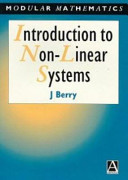 Introduction to non-linear systems /