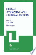 Human Assessment and Cultural Factors [E-Book] /