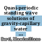 Quasi-periodic standing wave solutions of gravity-capillary water waves [E-Book] /