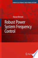 Robust Power System Frequency Control [E-Book] /