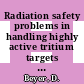 Radiation safety problems in handling highly active tritium targets : [E-Book]