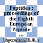 Peptides : proceedings of the Eighth European Peptide Symposium, Noordwijk, The Netherlands, September 1966 /