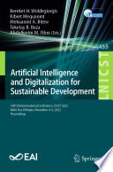 Artificial Intelligence and Digitalization for Sustainable Development [E-Book] : 10th EAI International Conference, ICAST 2022, Bahir Dar, Ethiopia, November 4-6, 2022, Proceedings /