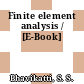 Finite element analysis / [E-Book]