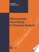 Measurement Uncertainty in Chemical Analysis [E-Book] /