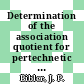 Determination of the association quotient for pertechnetic acid : [E-Book]