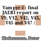 Vampyr-I : final JAERI report on V9, V12, V42, V43, V45 and V47 /