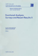 Functional analysis [E-Book] : surveys and recent results II : proceedings of the Conference on Functional Analysis, Paderborn, Germany, January 31 - February 4, 1979 /
