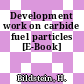 Development work on carbide fuel particles [E-Book]