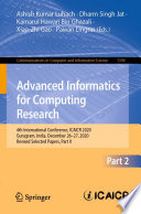 Advanced Informatics for Computing Research [E-Book] : 4th International Conference, ICAICR 2020, Gurugram, India, December 26-27, 2020, Revised Selected Papers, Part II /