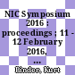 NIC Symposium 2016 : proceedings ; 11 - 12 February 2016, Jülich, Germany [E-Book] /