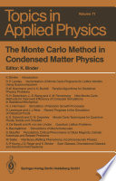 The Monte Carlo Method in Condensed Matter Physics [E-Book] /